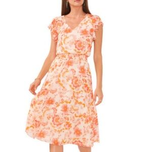 NWT Vince Camuto Floral Midi Dress
